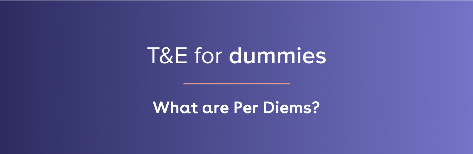 What are Per Diems? Rydoo