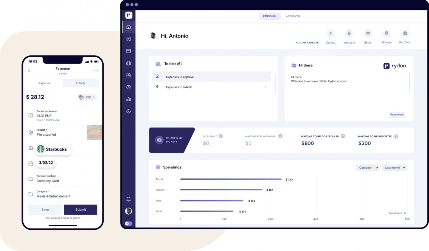 Best-in-class expense management solution - Rydoo