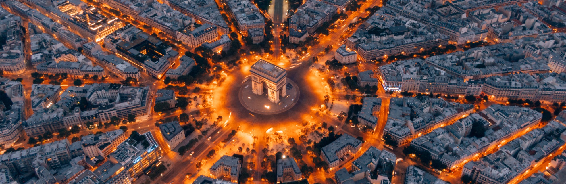 aerial image of paris to represent e-invoicing in france for 2026