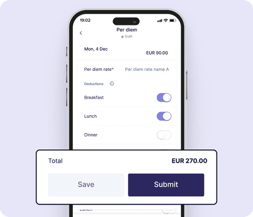 Automate Per diem calculation